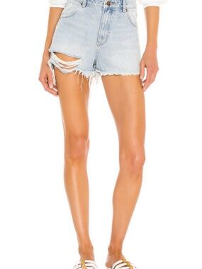 Rollas x Urban Outfitters Dusters High Rise Distressed Denim Shorts Size 27